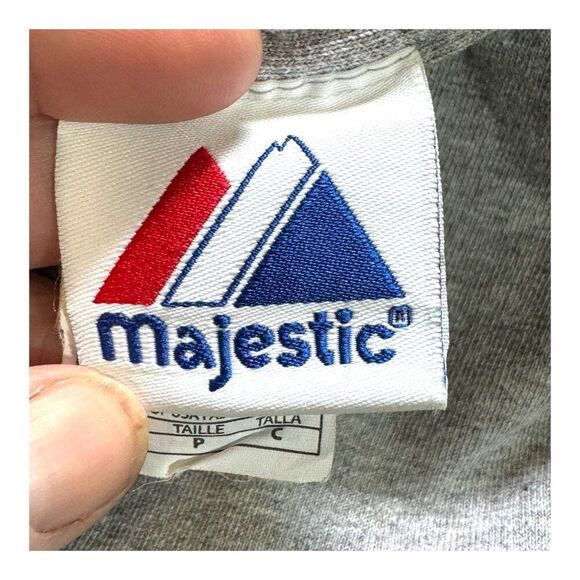 Tampa Bay Rays Majestic T-Shirt S Gray 90% Cotton Short Sleeve AL East Divsion - Picture 5 of 6